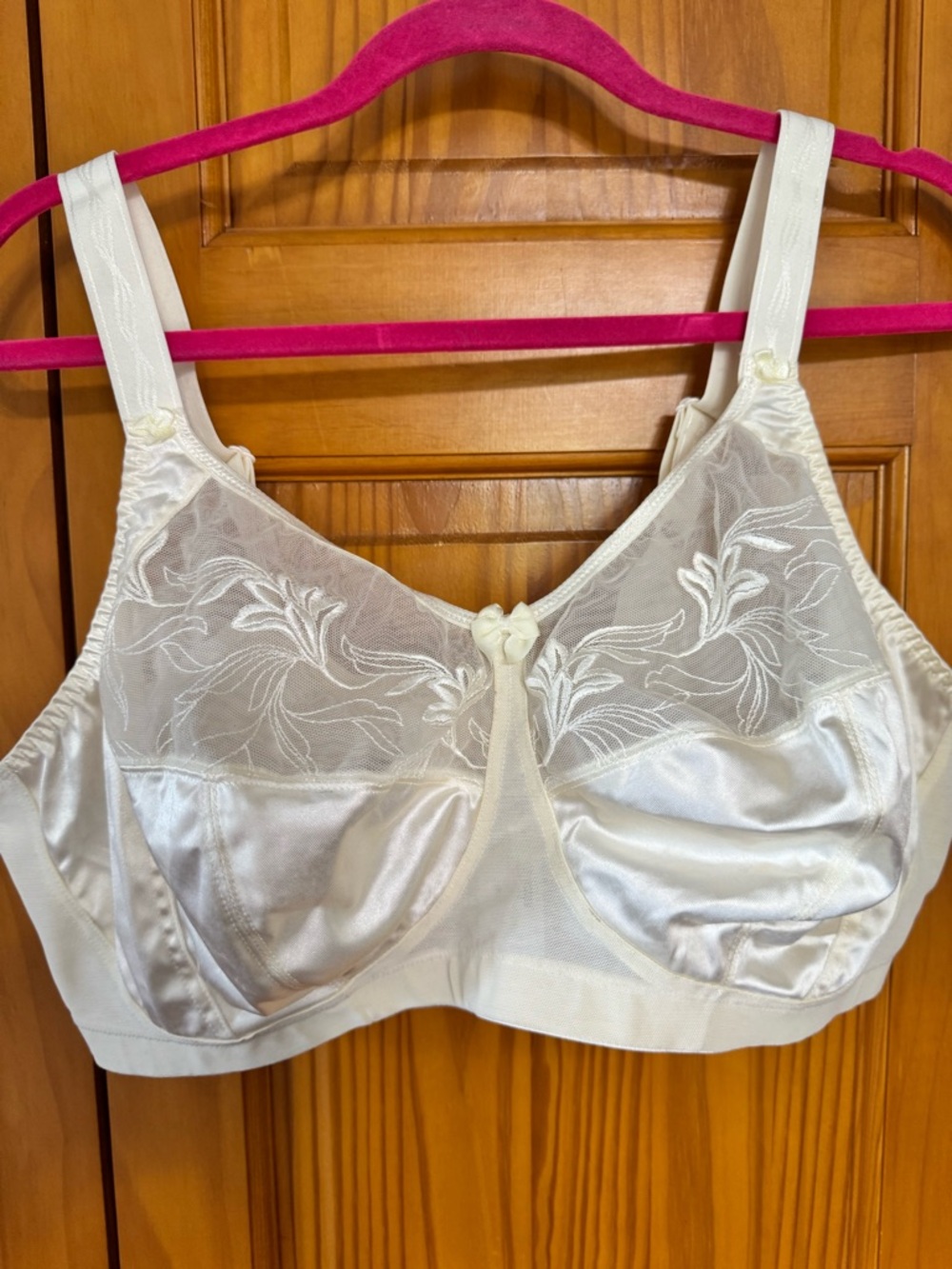 Women's Elomi Full Figure Lace Nude Bra EL5850IY 46DDD